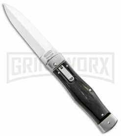Mikov 241 Predator Double Bolster Buffalo Horn Automatic Leverlock Knife