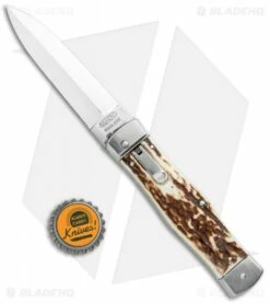 Mikov 241 Predator Double Bolster Leverlock Automatic Knife Stag (3.75" Polish) -US Knives Sales 2024 Mikov 241 Predator Double Bolster Leverlock Auto Stag Polish BHQ 104173 jr bottlecap