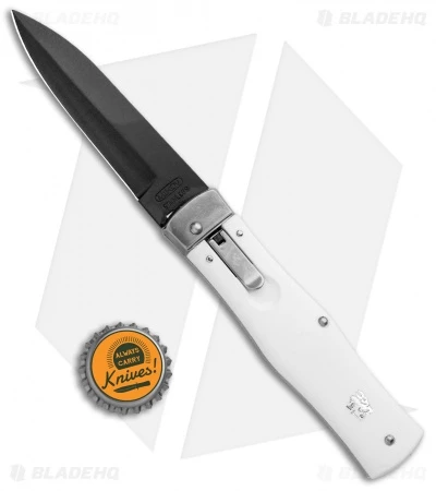 Mikov 241 Predator Lever Lock Automatic Knife ABS White (3.75" Black Bayo) 6 Mikov 241 Predator Lever Lock Automatic Knife ABS White (3.75" Black Bayo) - Image 4