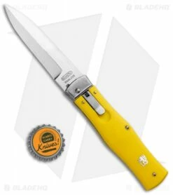 Mikov 241 Predator Lever Lock Automatic Knife Yellow (3.75" Polish) -US Knives Sales 2024 Mikov 241 Predator LL Auto Bayo Yellow Polish BHQ 92018 jr bottlecap