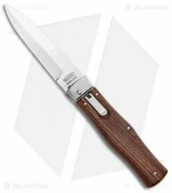 Mikov 241 Predator Leverlock Automatic Knife Wood Bayo (3.75" Polish)