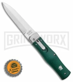 Mikov 241 Predator ABS Green Auto Lever Lock Knife - Satin Plain Pocket Clip -US Knives Sales 2024 Mikov 241 Predator Leverlock Automatic Knife ABS Green 3.75 Polish Pocket Clip BHQ 117829 LS Bottlecap large