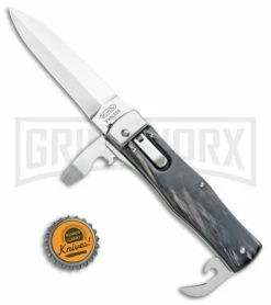 Mikov 241 Predator Buffalo Horn Multi-Tool Automatic Knife - Polish Plain -US Knives Sales 2024 Mikov 241 Predator Multi Tool Auto Buffalo Horn Polish BHQ 109094 jr bottlecap large