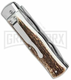 Mikov 241 Predator Light Stag Multi-Tool Automatic Knife (3.7" Polish) -US Knives Sales 2024 Mikov 241 Predator Multi Tool Auto Stag Horn BHQ 31736 jr side large