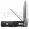 Mikov 241 Predator ABS Black Automatic Leverlock Knife W/ Saw -US Knives Sales 2024 mikov abs w saw cm large