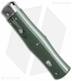 Mikov 241 Predator Leverlock Automatic Knife ABS Green (3.75" Polish) -US Knives Sales 2024 mikov green bottom cm