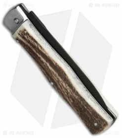 Mikov 241 Predator Leverlock Automatic Knife Stag (3.75" Black) -US Knives Sales 2024 mikov stag single black BHQ 36541 er side