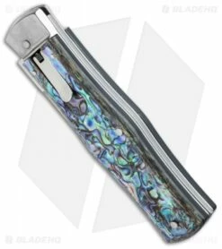 Mikov 241 Predator Leverlock Automatic Knife Abalone (3.75" Polish) -US Knives Sales 2024 mivoc auto pred abalone bottom cm