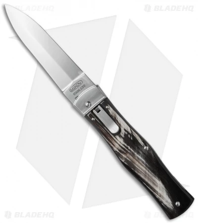 Mikov 241 Predator Lever Lock Automatic Knife Dark Buffalo Horn (3.75" Polish) 3 Mikov 241 Predator Lever Lock Automatic Knife Dark Buffalo Horn (3.75" Polish)